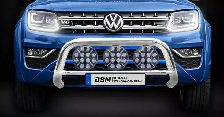 Volkswagen Amarok Frontbåge 76mm för 3st extraljus - Volkswagen - 7000010123 - 1