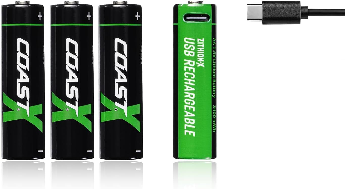 COAST ZITHIONX AA Laddbara batterier (4st) Lumise.se webbutik