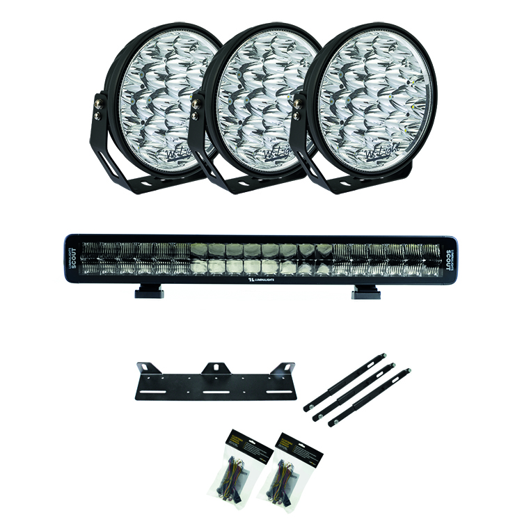 W-Light W9 Phoenix 9" 3-Pack LuminaLights Edition EXTREME PAKET TOTALT ...