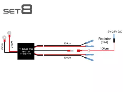 Kabelsats för 2st ljus - Kabel - 8020104394 - 2