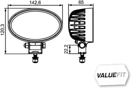 LED-arbetsbelysning Hella Valuefit 8-LED - Led-arbetsbelysning - 2020240814 - 2