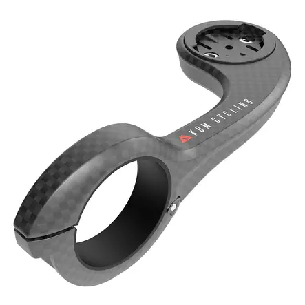 KOM cykelfäste GoPro med snabbkopplingsadapter, kolfibermönster - Cykelbelysning tillbehör - 8020107354 - 1