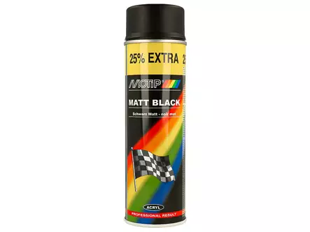 Motip Rally Matt Svart 500Ml - Färger och Lacker - 8020109664 - 1