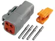 Deutsch DTM 4-stift. 0,5 mm2 - Deutsch kontakt - 2040120074 - 2