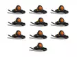 Tillvalspaket till Sidorör | 10st infällda LED-dioder - LED-positionsljus - 7010010044 - 1