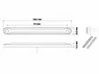 Optibeam Dark Phantom markeringsljus, amber (orange), 0,5 m, ADR - Blixtljus - 8020120974 - 2