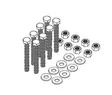 Sats med 8 skruvar M 10 x 100 - Mover - 8020112184 - 1