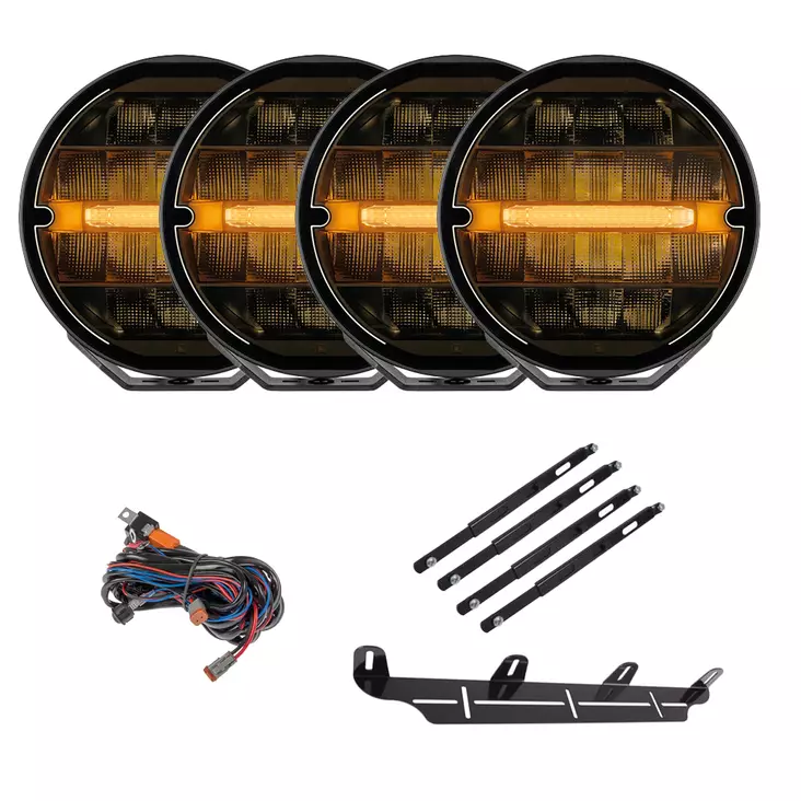 Extraljuspaket Optibeam Elites 9" Heated 4-pack - LED-extraljus - 8020121124 - 1
