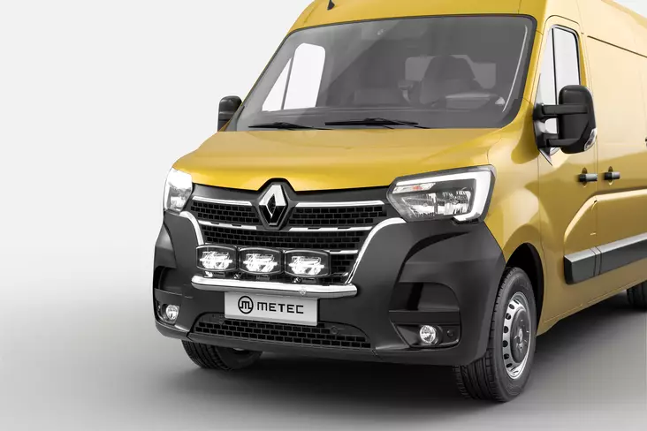 Extraljusbåge Renault Master 2019-2020-, Ø70mm, Metec - Frontbåge till transportbil - 8020102494 - 1