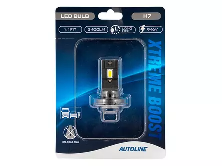 AUTOLINE XTREME BOOST LED BULB H7 9-16V 3400LM - LED konverteringskit - 8020110505 - 2