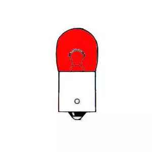 BA15s glödlampa, röd, 5W, 12V - Ba15s lampor - 4060102115 - 1
