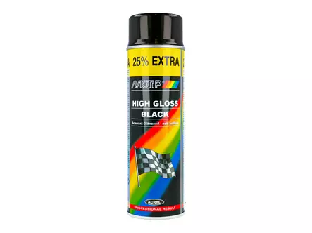 Motip Rally Svart blank 500Ml - Färger och Lacker - 8020109665 - 1