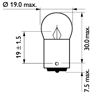 Philips R10W, 24V MasterLife-Lampa - Ba15s lampor - 4060102015 - 2