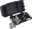 Polplint Svart (+) med säkringshållare 2xMidifuse, 1xMegafuse - Batteritillbehör - 8020108675 - 1
