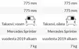 Carbest bakruta MB Sprinter W907 2018-, vänster - Modellspecifika fönster - 8020109715 - 2
