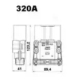 Euro-kontakt 50mm²/320A, hona - Truckkontakt - 3050120795 - 2