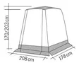 Tält till skåpbil TRAPEZOID - Förtält - 8020112615 - 3