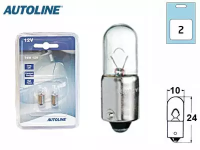 BA9S Glödlampspar, 4W 12V - Ba9s lampor - 8020105465 - 1
