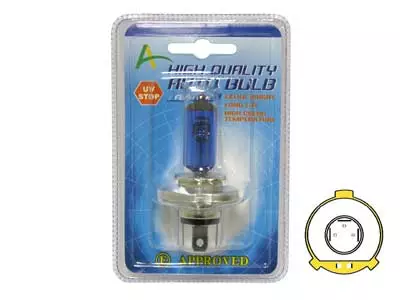 H4 halogen lampa, 60/55W, 12V - H4 Halogenlampor - 4060101555 - 1