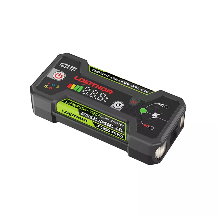 Starthjälp – Lokithor J1350 PRO – 1350A, 12V, LiFePO4 - Startbooster - 8020120505 - 1