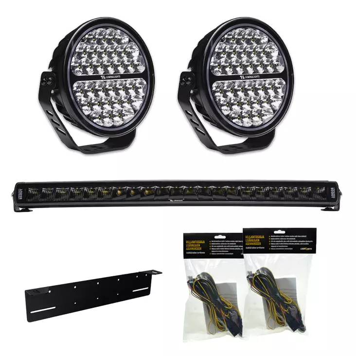 LuminaLights 2x Defender 9" 1 st Scout Slim 600 Extraljuspaket - LED-extraljus - 8020108145 - 1