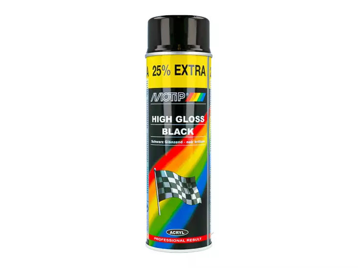 Motip Rally Svart blank 500Ml - Färger och Lacker - 8020109665 - 1