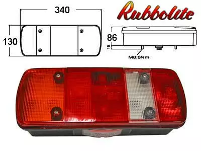 Bakljus 5-kammare MAN, MB, VW - Övriga bakljus - 3009000005 - 4