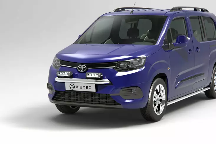 Extraljusbåge Toyota Proace City 2020-, Ø70mm, Metec - Frontbåge till transportbil - 8020102505 - 1