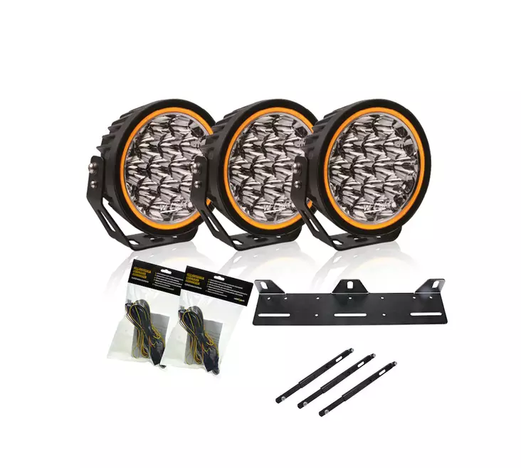 3-Pack W7 XTREME Phoenix 7" extraljuspaket - LED-extraljus - 8020105605 - 4