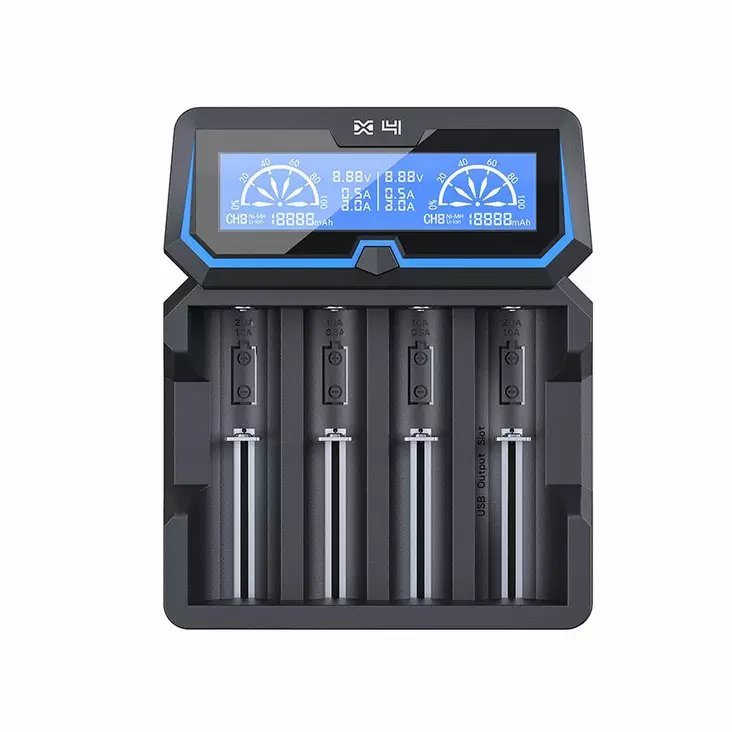 Xtar X4 - Versatile 4-Channel Charger and Power Bank in One - Laddare för 18650 batterier - 8020111715 - 1