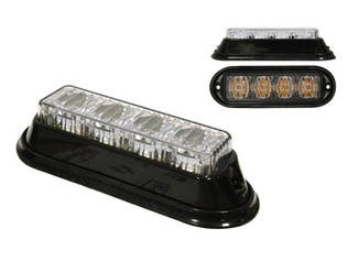 LED-varningsljus/blixtljus, Gul, 4LED, ECE R65 - Blixtljus - 4080320066 - 1