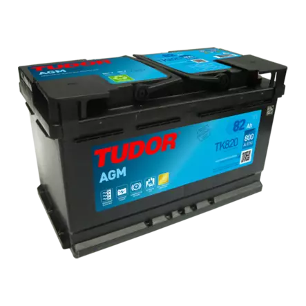 Startbatteri TK820 TUDOR 82Ah AGM - AGM batterier - 8020108686 - 1