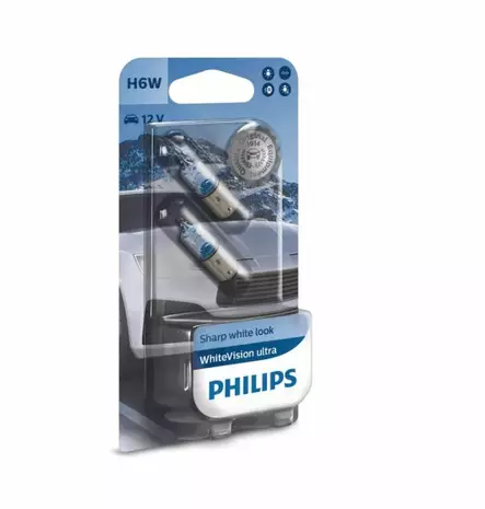 H6W BAX9s Philips White Vision Ultra Lampor - H2, R2, LUCAS ym. speciallampor - 8020103526 - 1