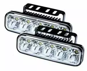 LED-varselljus serie, 5LED, 12V-24V - DRL varselljus - 3040120006 - 2