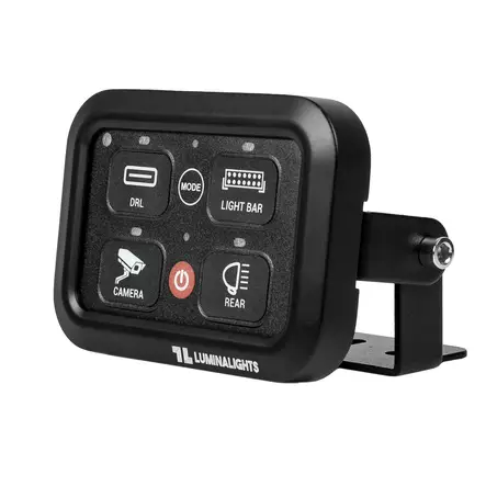 Kontrollpanel Styrsystem, 4-knappar, med säkringslåda, BT, Fjärrkontroll - Blixtljusramper LED - 8020110916 - 1