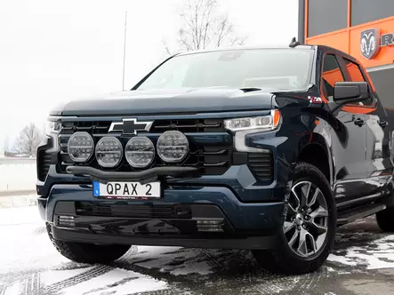 Q-LIGHT Chevrolet Silverado 1500 23- Extraljusfäste (extraljusbåge) för 4st lampor - Frontbåge till transportbil - 8020120886 - 1