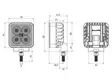 BullPro Spectrum 24 Square - Led-arbetsbelysning - 8020108066 - 3