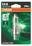 H4 Osram Ultra Life 4 års garanti, 1st - H4 Halogenlampor - 4060101486 - 1