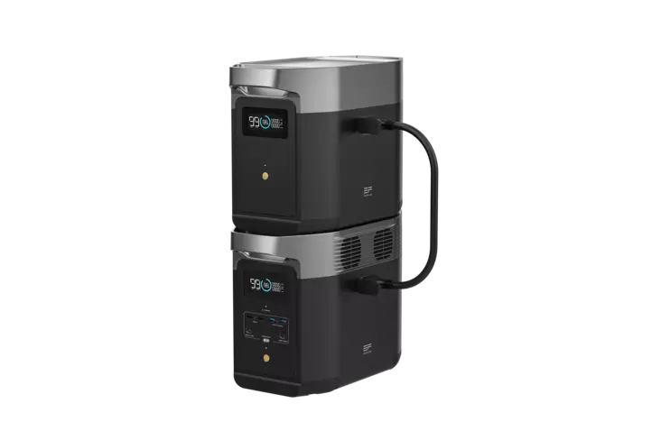 EcoFlow DELTA 2 + 1st 1kw EB - Powerstation med extrabatteri - 8020107576 - 1