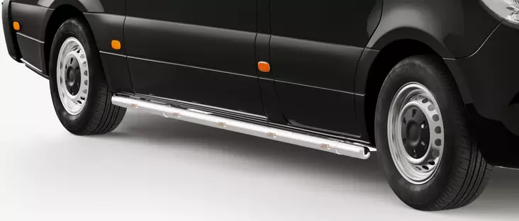 Sidorör (LED) VW Crafter 2007-2016, Brace-it, Metec - Sidorör till transportbil - 8020102456 - 1