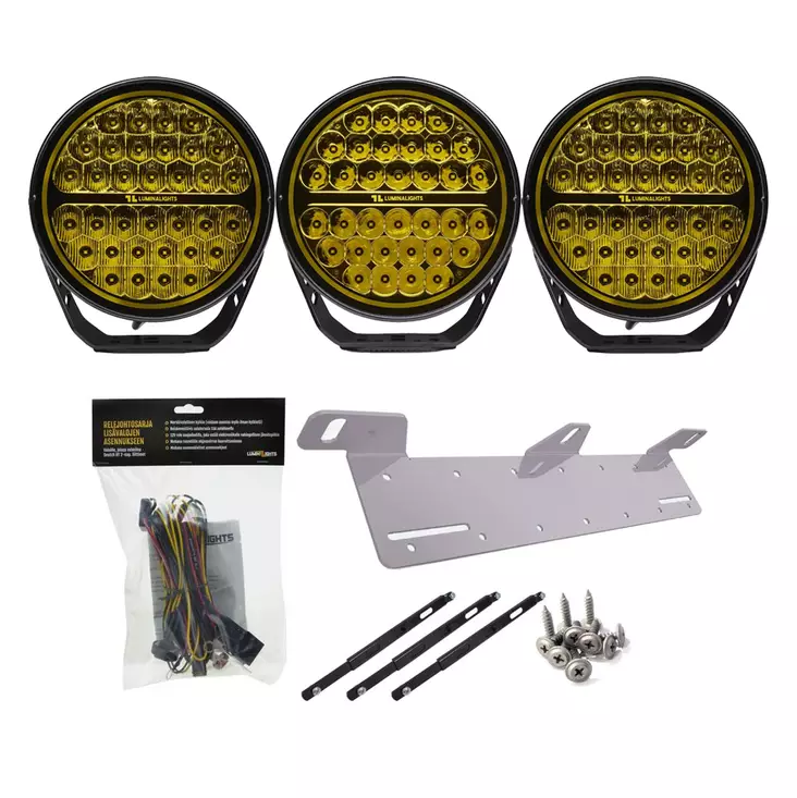 LuminaLights Defender+ 9 AMBER Special Edition kit - LED-extraljus - 8020110776 - 1