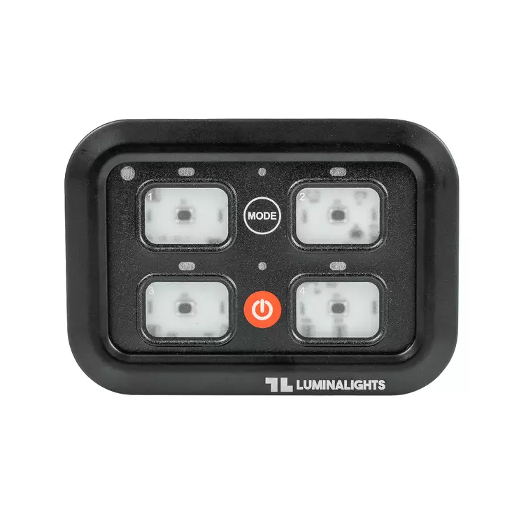 Kontrollpanel Styrsystem, 4-knappar, med säkringslåda, BT, Fjärrkontroll - Blixtljusramper LED - 8020110916 - 1