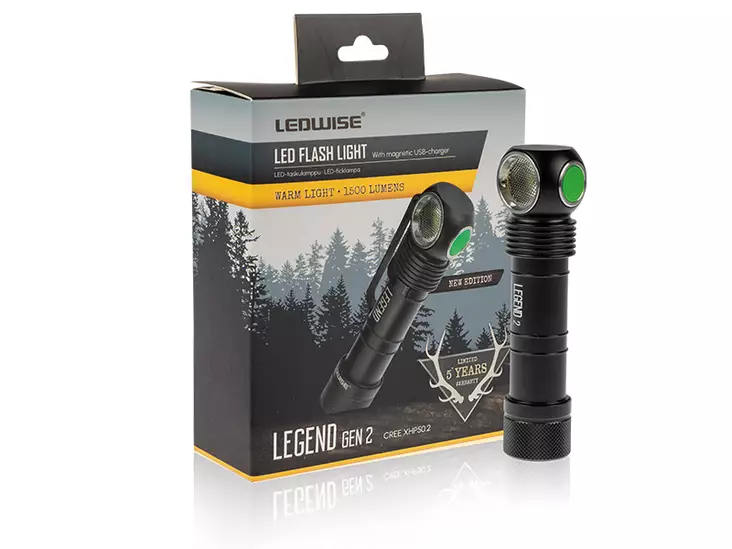 Pannlampa Ledwise Legend 2, varm - Pannlampor - 8020104896 - 1