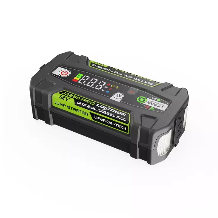 Starthjälp – Lokithor J2250 PRO – 2250A, 12V, LiFePO4 - Startbooster - 8020120506 - 1