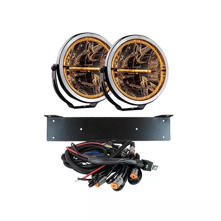 KOMPLETT KIT 2x AMBASSADOR 9" KIT EXTRALJUS LED - LED-extraljus - 8020106546 - 1
