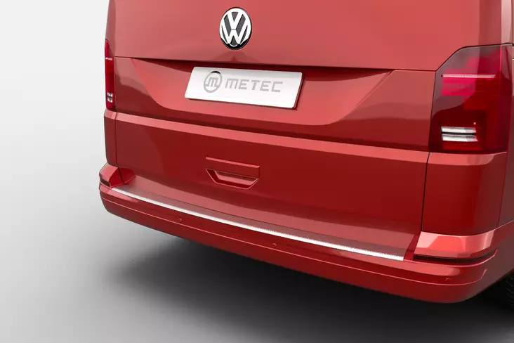 Stötfångarskydd, VW T6.1 2019-2020-, med baklucka, Metec - Bakre fotsteg och stötfångarskydd till transportbil - 8020102586 - 1