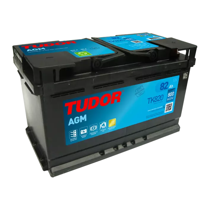 Startbatteri TK820 Tudor AGM 82Ah - AGM batterier - 8020108686 - 1