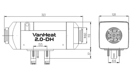 Carbest VanHeat 2.0-DH Diesel värmare - Värme - 8020108547 - 2