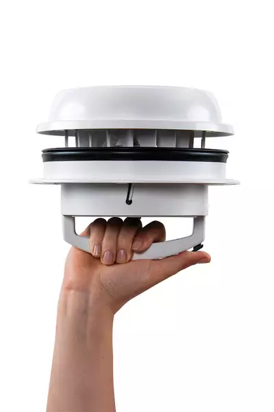 MAXXFAN Dome Plus takfläkt inkl. LED-belysning, vit - Takluckor - 8020112517 - 2