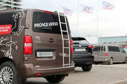 Stege, Toyota Proace 2016- - Takkorg och stege till transportbil - 8020102627 - 1